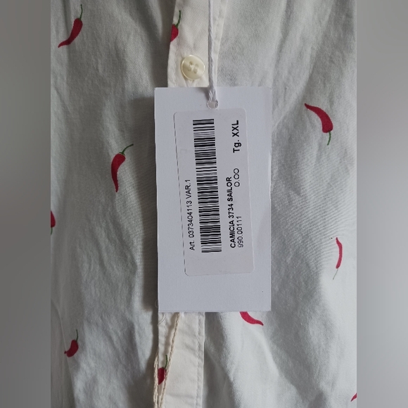 NWT Officina 36 Camicia 3734 Sailor Button Down Shirt Size XXL - Picture 3 of 8